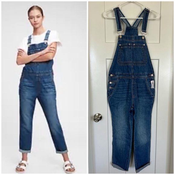 GAP NWT Slouchy Overalls with Washwell - xs - Picture 1 of 4
